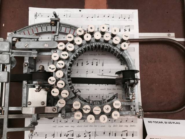 ●【画像】楽譜専用タイプライター
